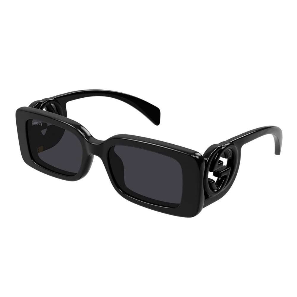 Gucci Women's Chaise Lounge Narrow Rectangular Sunglasses